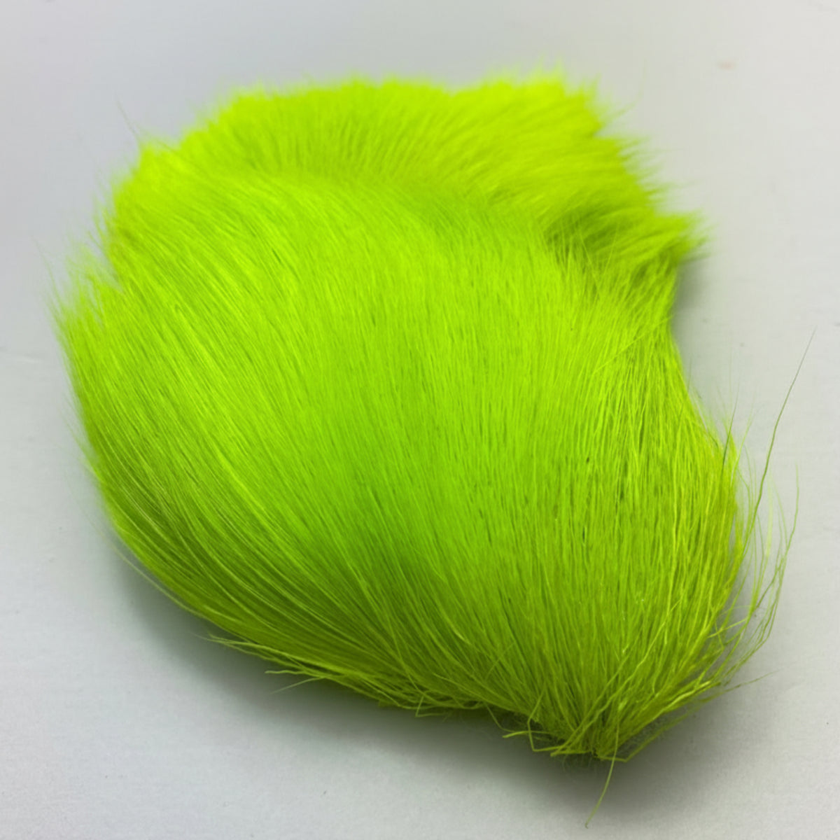deer belly hair in color chartreuse