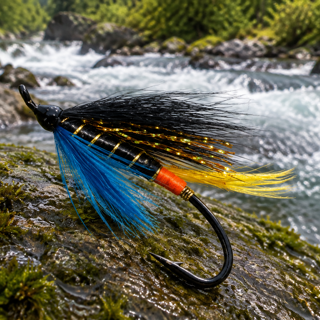 Atlantic Salmon Fly - Fathers pride dark wing
