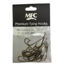 Pack of MFC Premium Tying Hooks with visible hooks inside on a white background