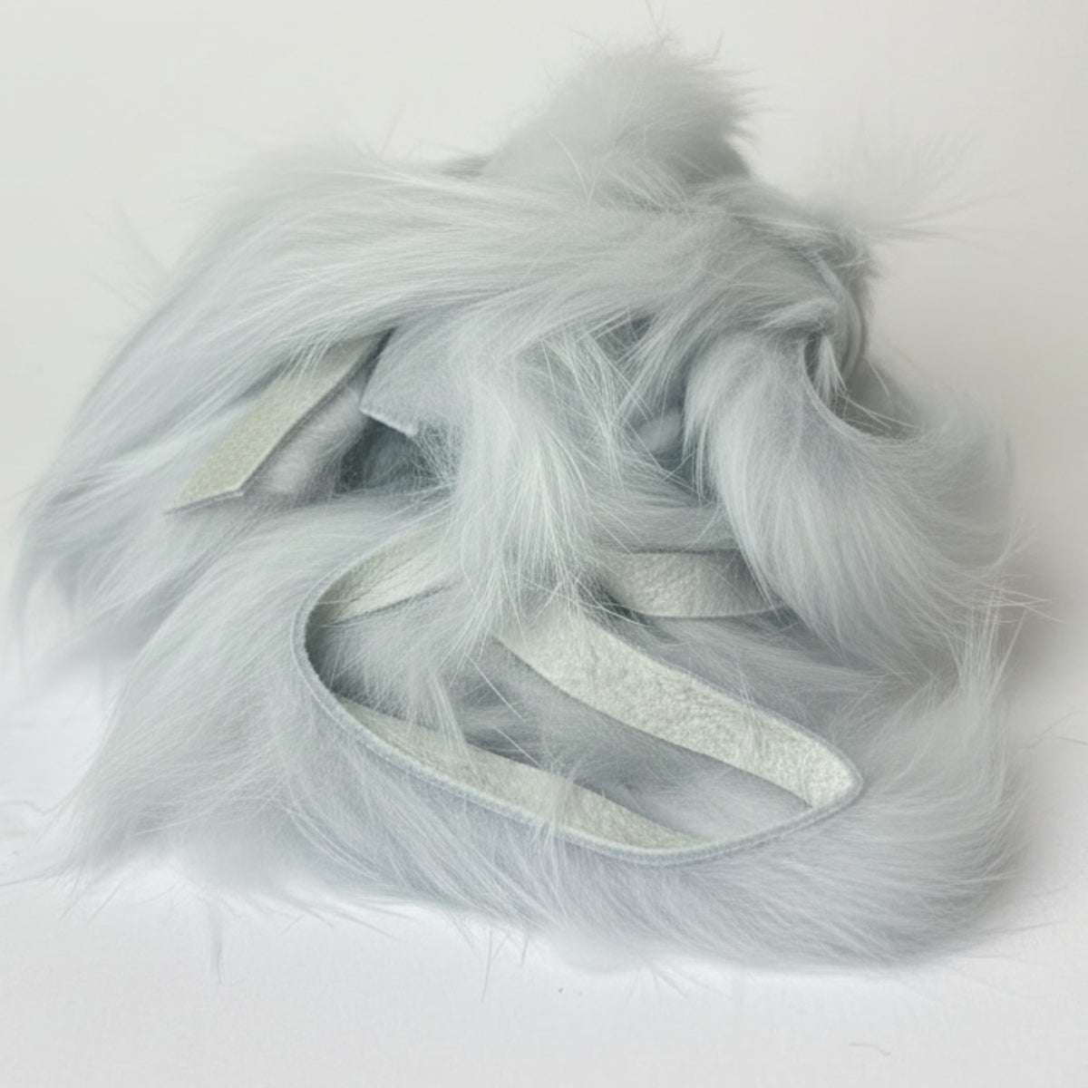 magnum cut rabbit strips. silver grey