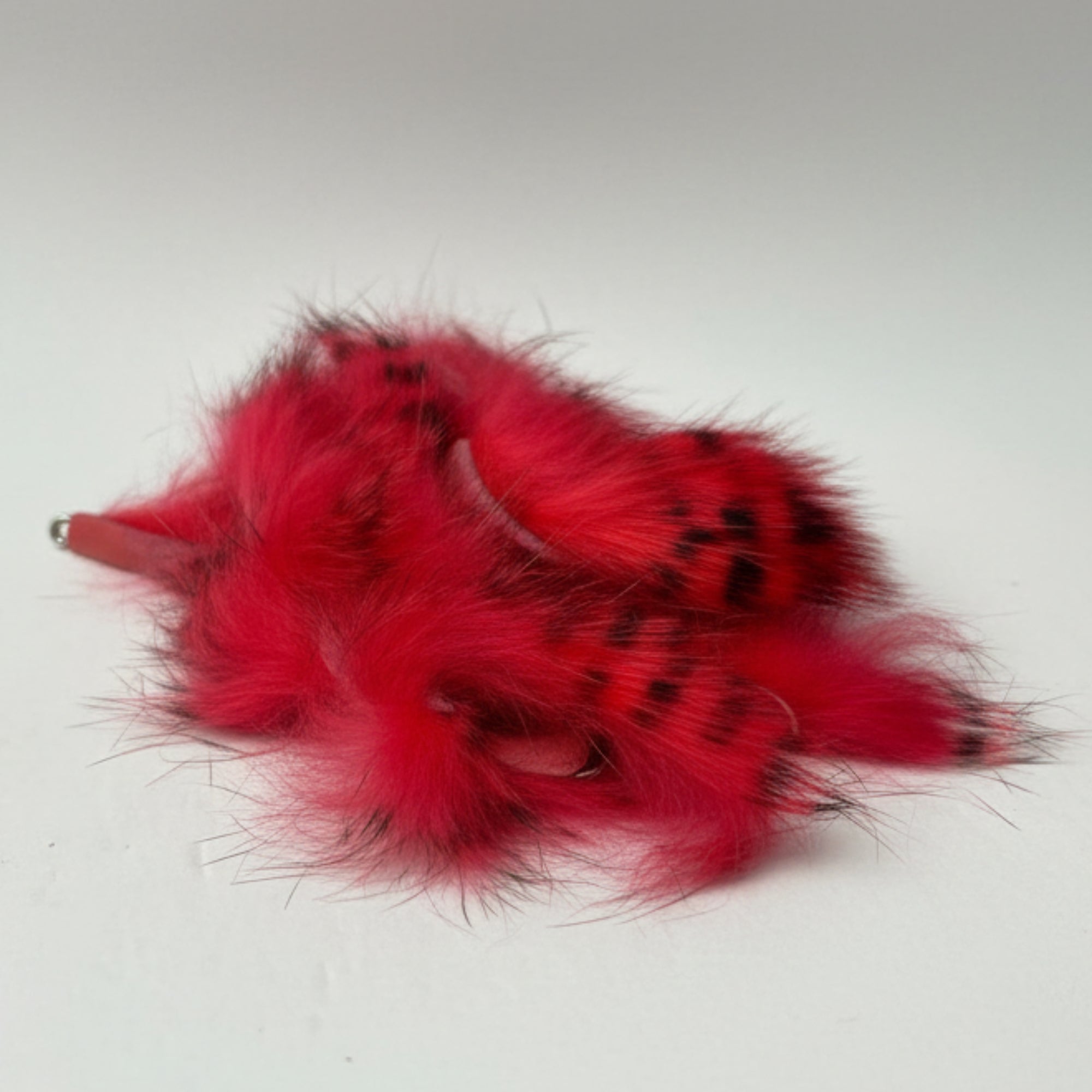 black barred rabbits strips in color sockeye red