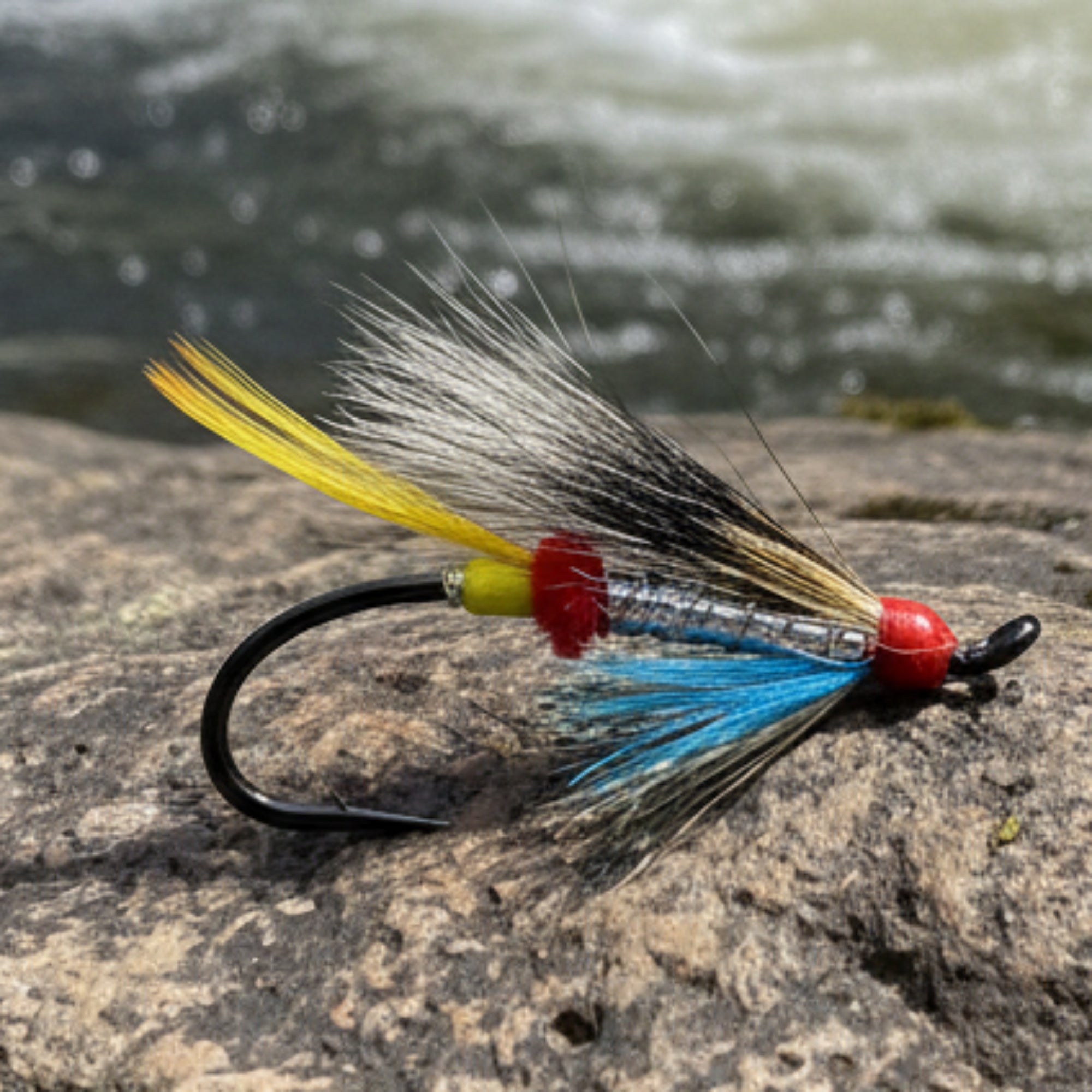 Atalntic Salmon Fly. Silver Doctor. Silver body, Blue Thraot, Grey Squirrel Tail Wing