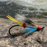 Atalntic Salmon Fly. Silver Doctor. Silver body, Blue Thraot, Grey Squirrel Tail Wing