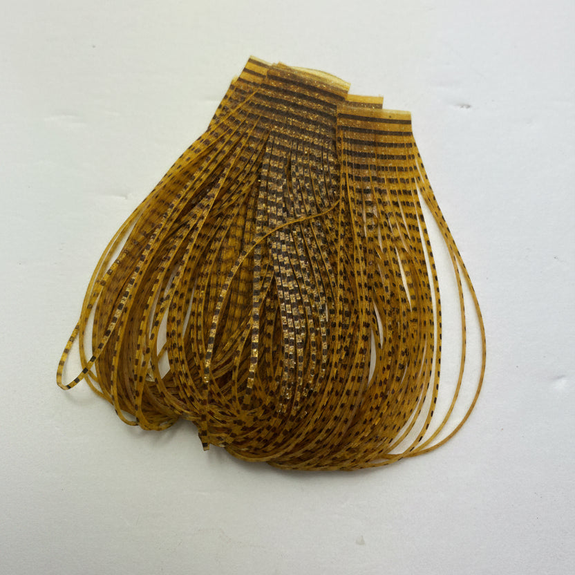 Fly tying material, wapsi sili legs, silicone material, brown barred