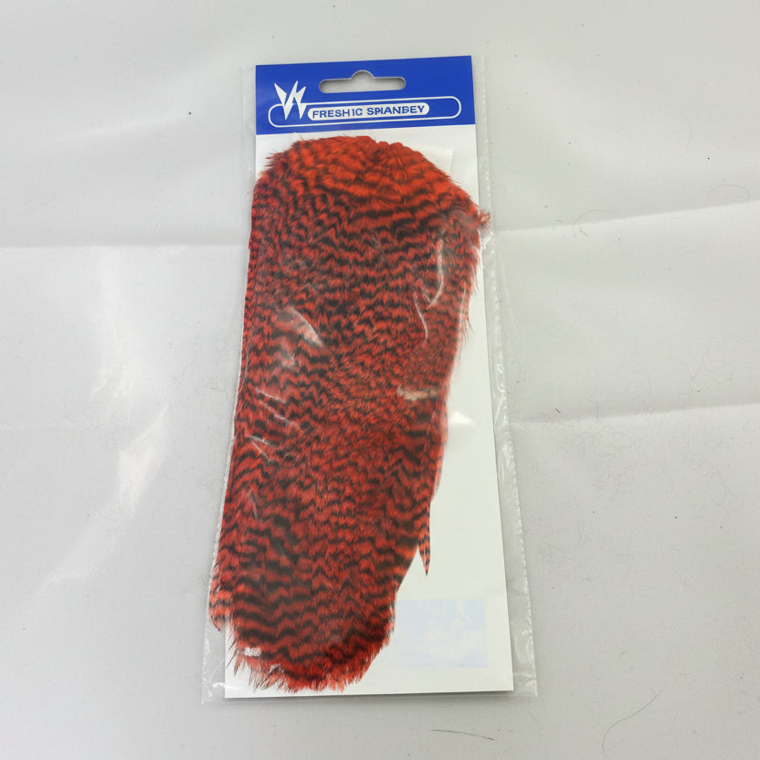 Whiting freshwater streamer saddle in orange color