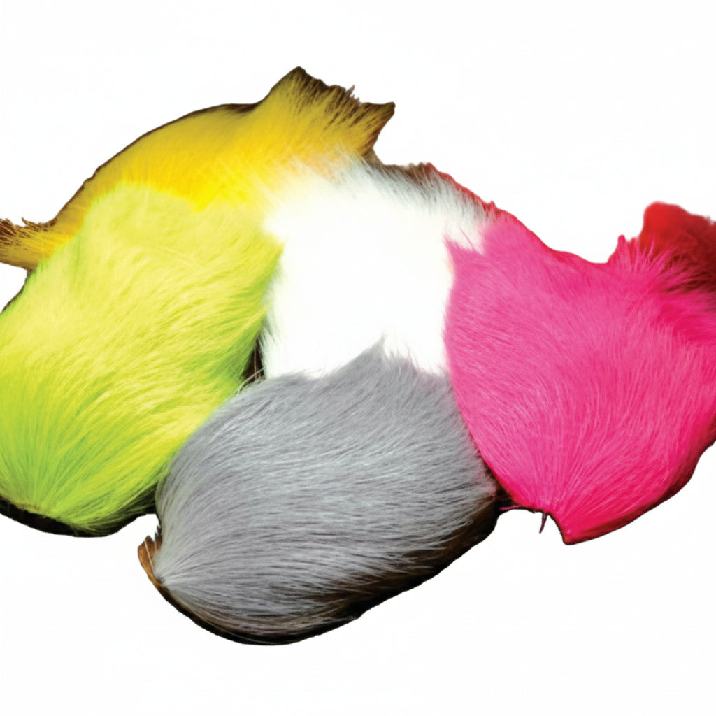 Deer belly hair in various colors